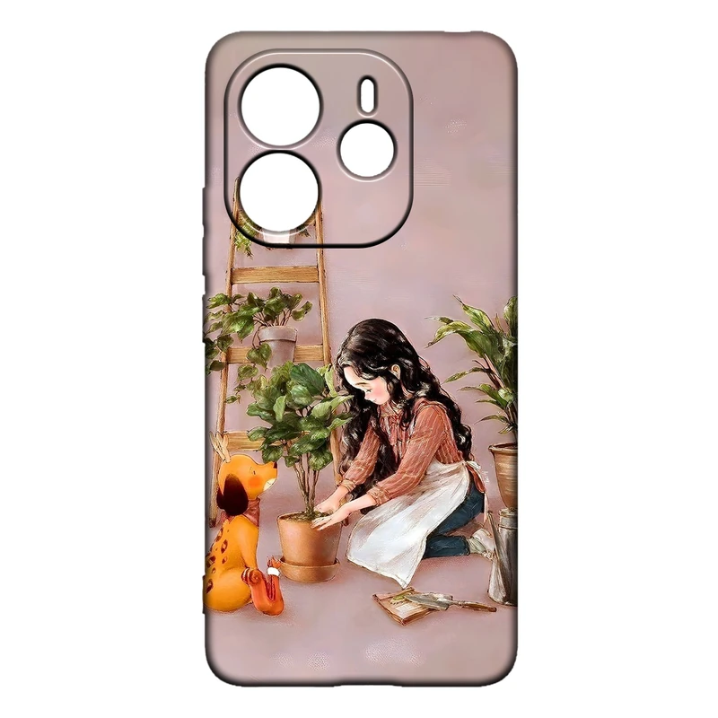 کاور طرح دخترانه کد 287 مناسب برای گوشی موبایل شیائومی Redmi Note 14 4G