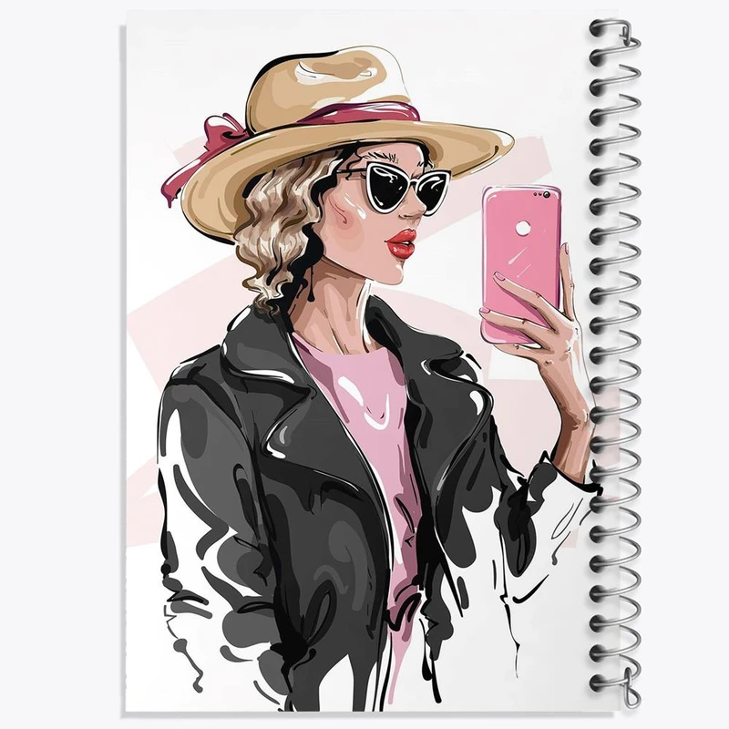 دفتر مشق 100 برگ خندالو طرح دختر قوی Girl Power کد 28929