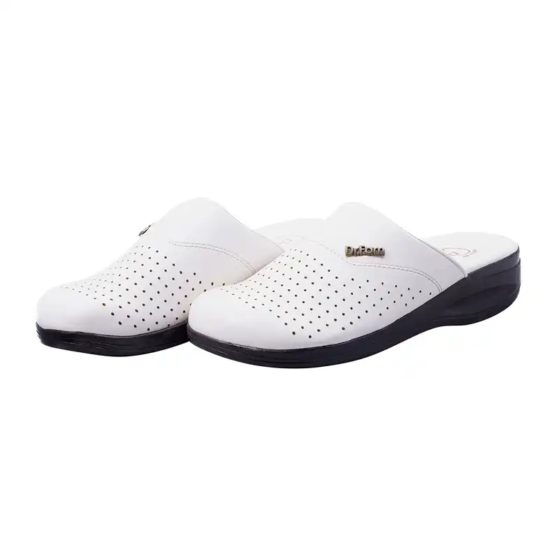 صندل زنانه دکترفام مدل پرستاری رنگ سفید