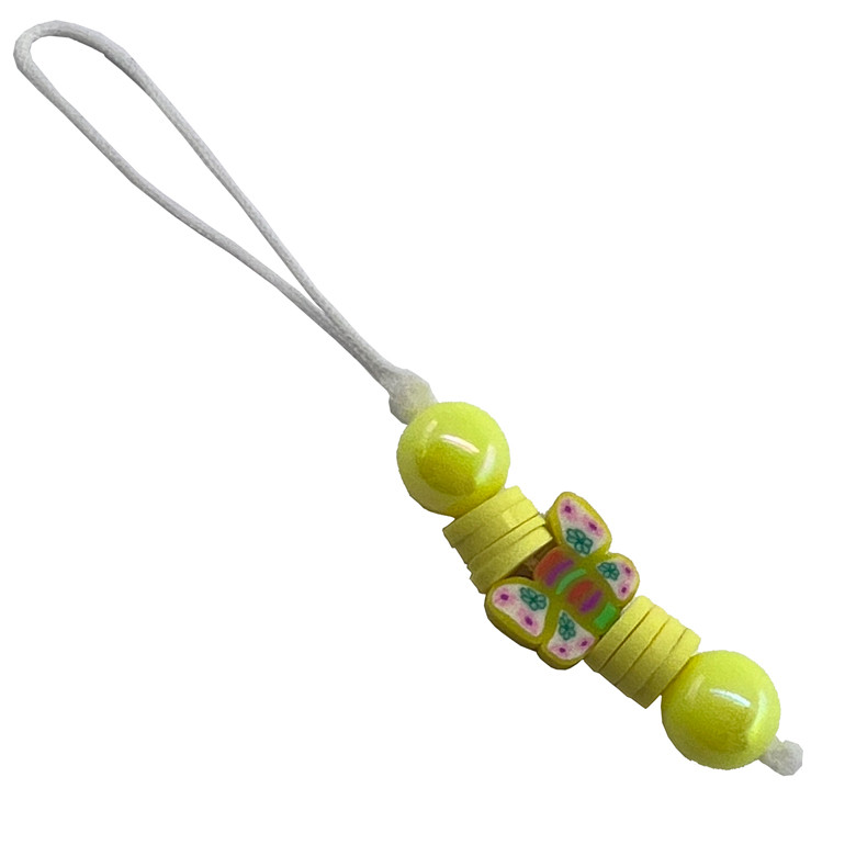 آویز موبایل طرح پروانه زرد کد FAA13