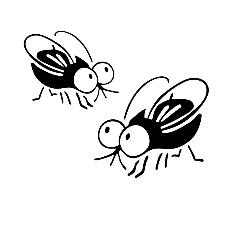 استیکر دستشویی پرشین استیکر طرح مگس