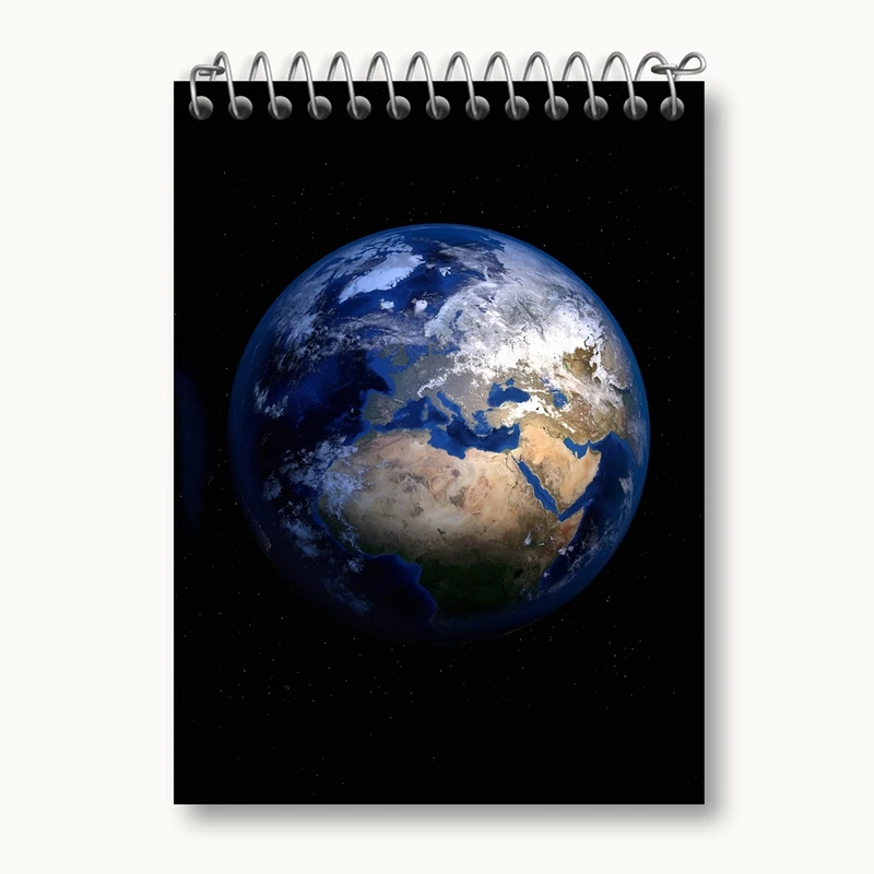 دفتر یادداشت 50 برگ خندالو مدل سیاره زمین کد 25351