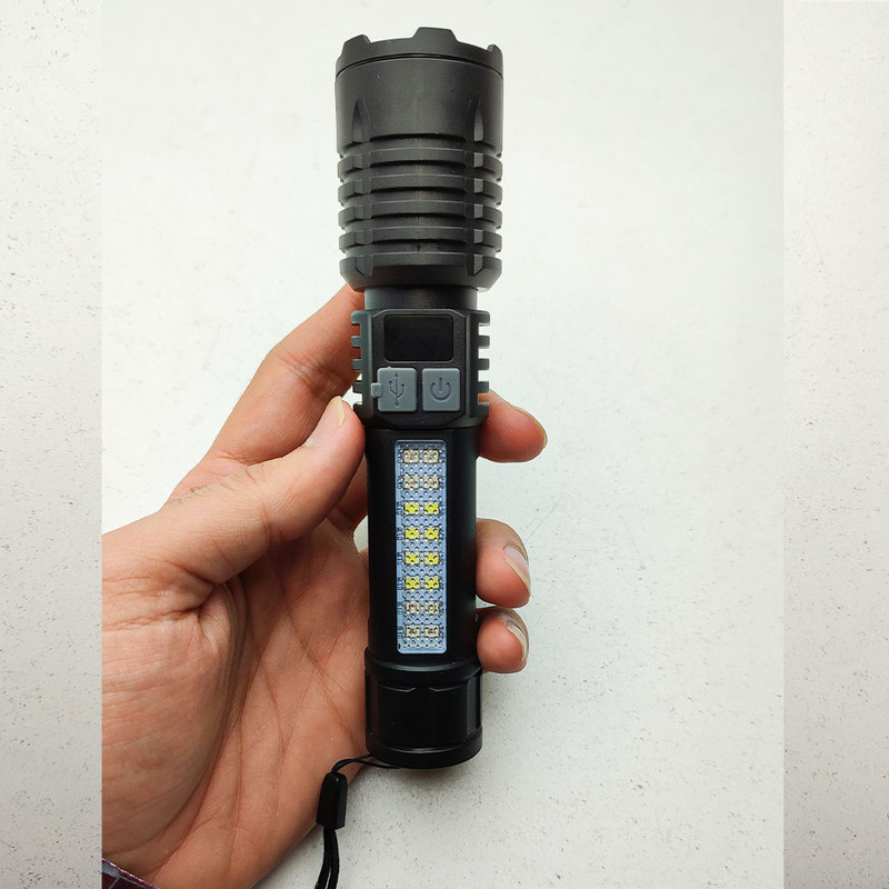 چراغ قوه دستی مدل SJ004-1 شارژی بسته دو عددی
