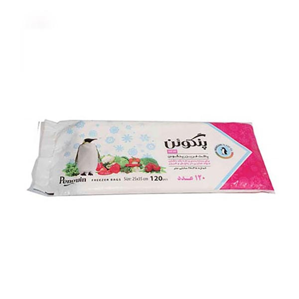 کیسه فریزر پنگوئن مدل p120 شش بسته 120 عددی کیسه فریزر پنگوئن مدل p120 شش بسته 120 عددی