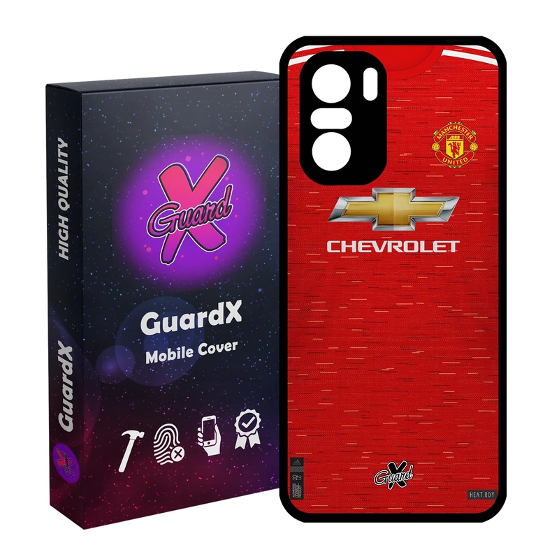 کاور گارد ایکس طرح Manchester United مدل Glass10248 مناسب برای گوشی موبایل شیائومی Poco F3/MI 11X/MI 11X Pro/Redmi K40/K40 Pro