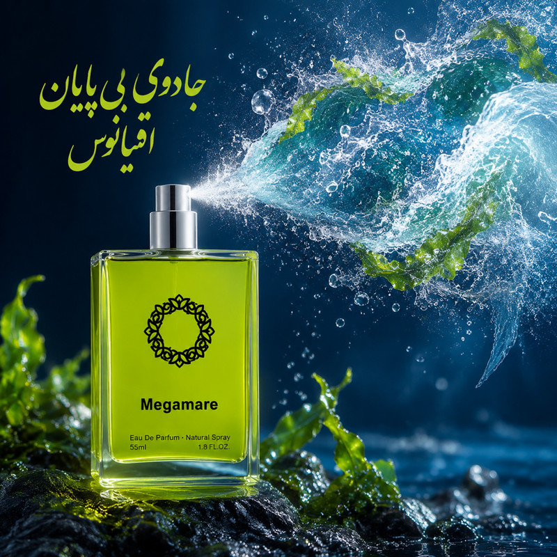 ادو پرفیوم مردانه هارلینگن مدل مگاماره اورتو پاریسی با رایحه خنک حجم 55 میلی لیتر
