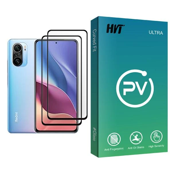 محافظ صفحه نمایش اچ وی تی مدل PV Glass MIX002 مناسب برای گوشی موبایل شیائومی Redmi K40 Pro بسته دو عددی