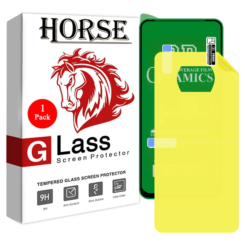 محافظ صفحه نمایش هورس مدل 2CRN مناسب برای گوشی موبایل شیائومی Poco X3 NFC به همراه محافظ پشت گوشی