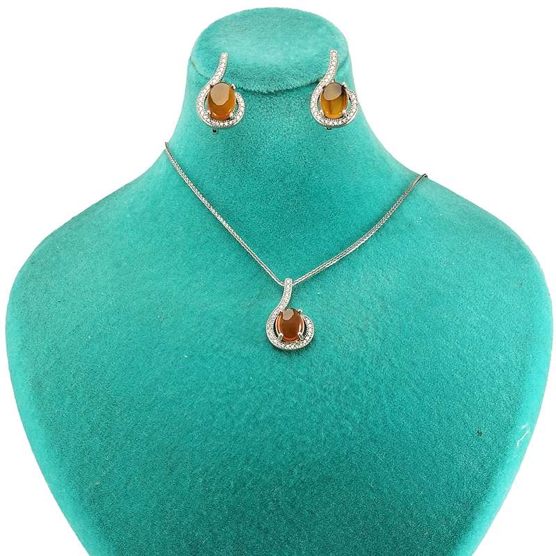 نیم ست نقره زنانه سلین کالا مدل عقیق سرخ کد 123