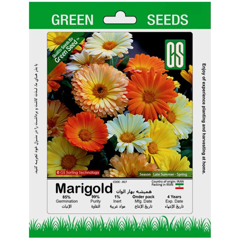 بذر گل همیشه بهار الوان گرین سیدز کد 260
