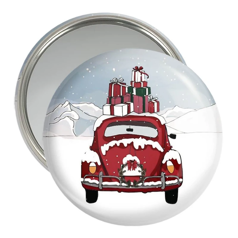 آینه جیبی خندالو مدل کریسمس Christmas  کد 22141