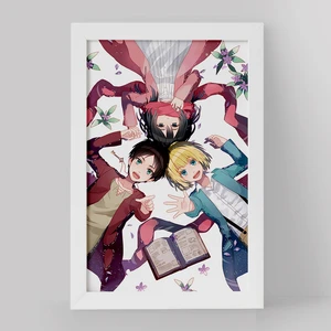 تابلو خندالو مدل میکاسا و ارن و ارمین انیمه اتک آن تایتان Attack on Titan کد 18562