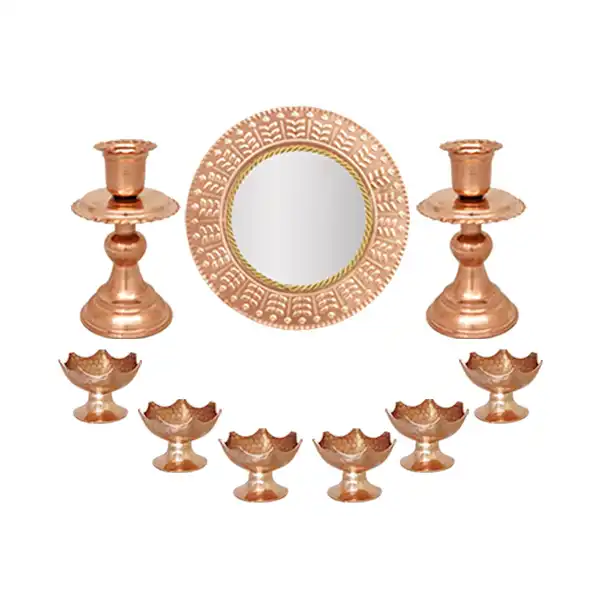 ست هفت سین مسی کد ZH223.6  مجموعه 9 عددی