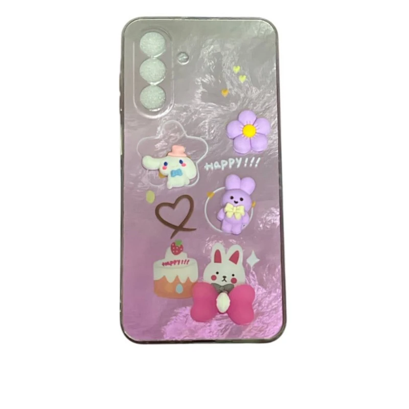 کاور مدل  براش طرح عروسکی  برجسته کد Happy77  مناسب برای گوشی موبایل سامسونگ  Galaxy A56