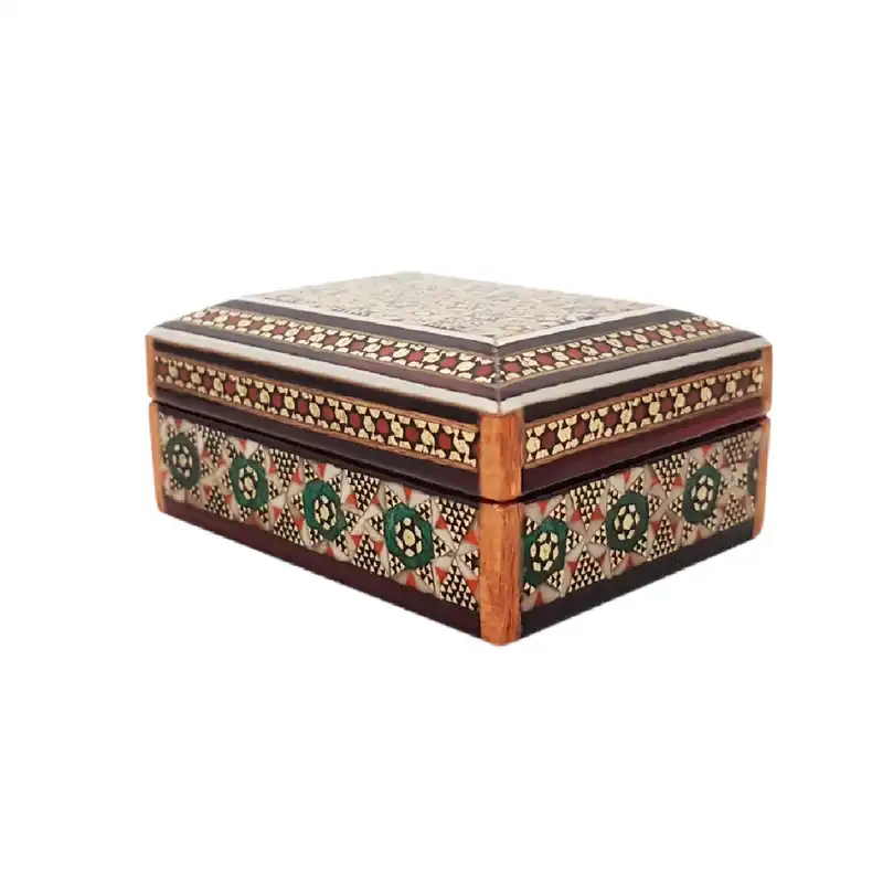 جعبه جواهرات خاتم کاری مدل رویال کد 01