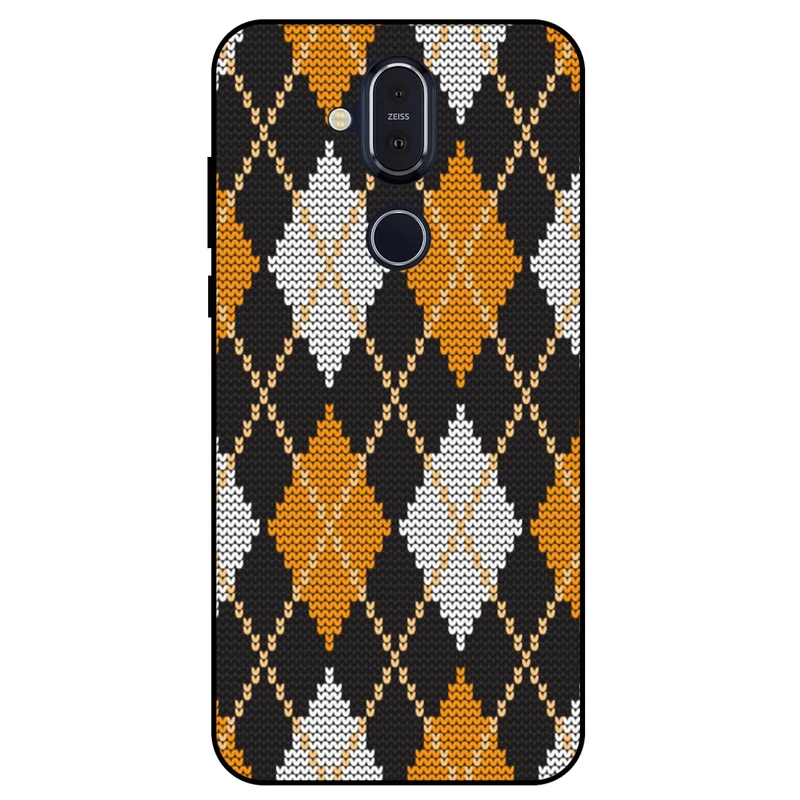 کاور مگافون طرح بافت مدل 8104 مناسب برای گوشی موبایل نوکیا 8.1 / X7      