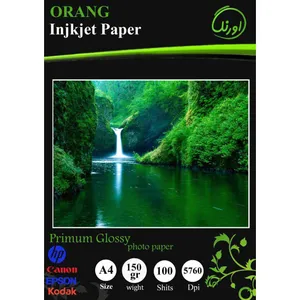 کاغذ عکس اورنگ مدل Premium Glossy سایز A4 بسته 100 عددی