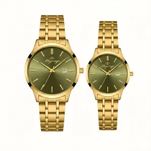 ست ساعت مچی عقربه‌ای کوارتز زنانه و مردانه الگنگس مدل کلاسیک کد nls-1046