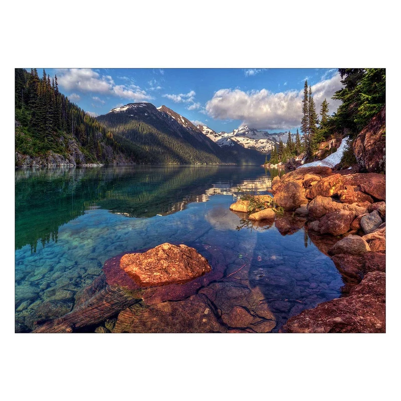 تابلو شاسی ونسونی طرح Calm River سایز 30x40 سانتی متر
