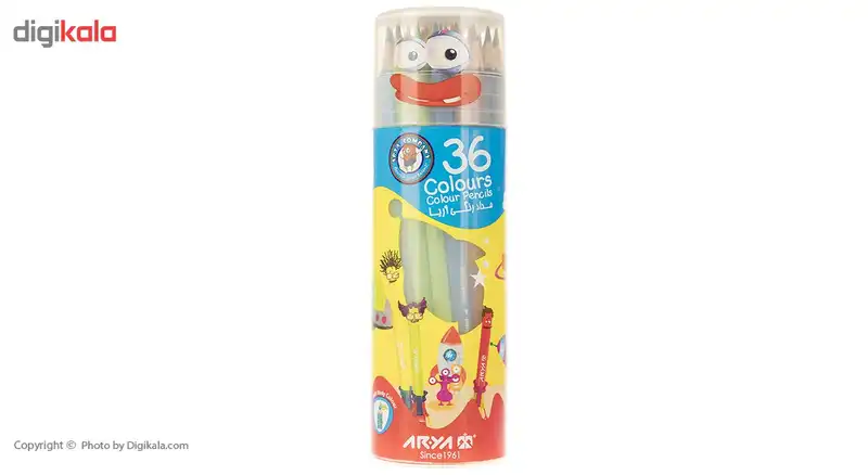 مداد رنگی 36 رنگ آریا مدل 3053