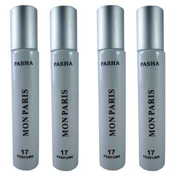 عطر جیبی زنانه پاشا مدل Mon Paris مجموعه 4 عددی حجم 20 میلی لیتر