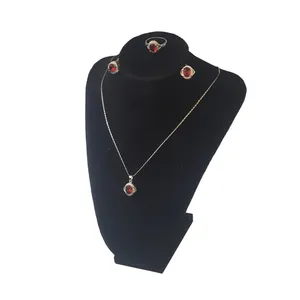 نیم ست نقره بلو استون کد 396111507