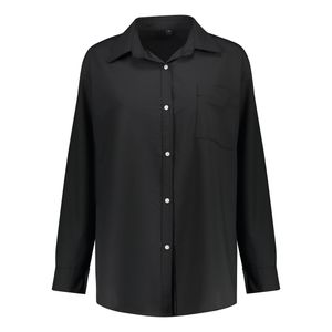 شومیز آستین بلند یقه برگردان زنانه مدل ساده