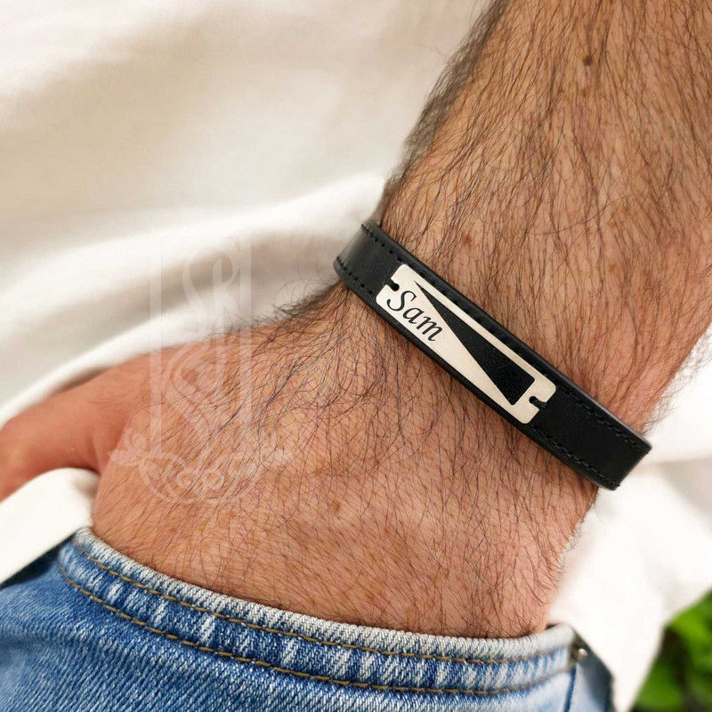 دستبند نقره مردانه لیردا مدل اسم سام 5533 دستبند نقره مردانه لیردا مدل اسم سام 5533