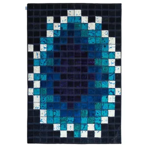 کلاژ فرش  سه متری سبحه طرح چهل تکه پچ ورک کدFDC-4696