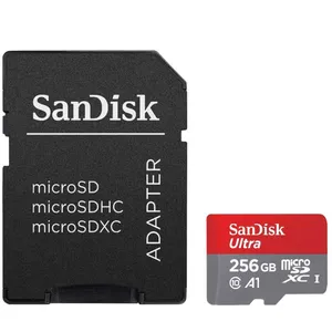 کارت حافظه microSDXC سن دیسک مدل Ultra کلاس10 و A1 استاندارد UHS-I U1 سرعت 95MBps 633X همراه با آداپتور SD ظرفیت 256 گیگابایت