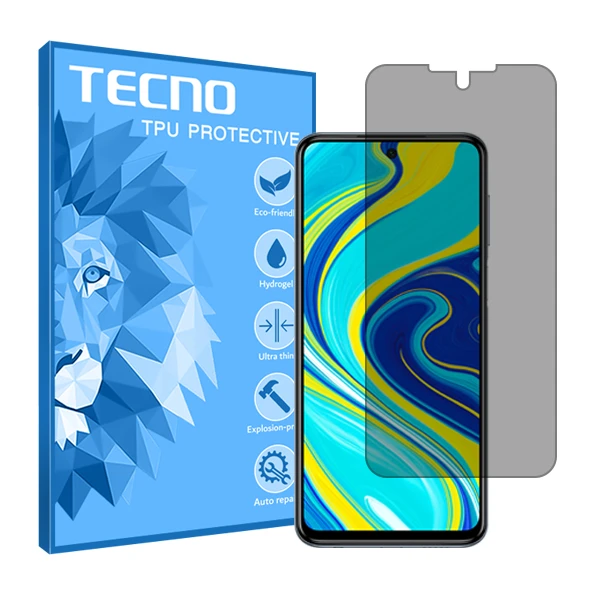 محافظ صفحه نمایش حریم شخصی تکنو مدل HyPRV مناسب برای گوشی موبایل شیائومی Redmi Note 9S