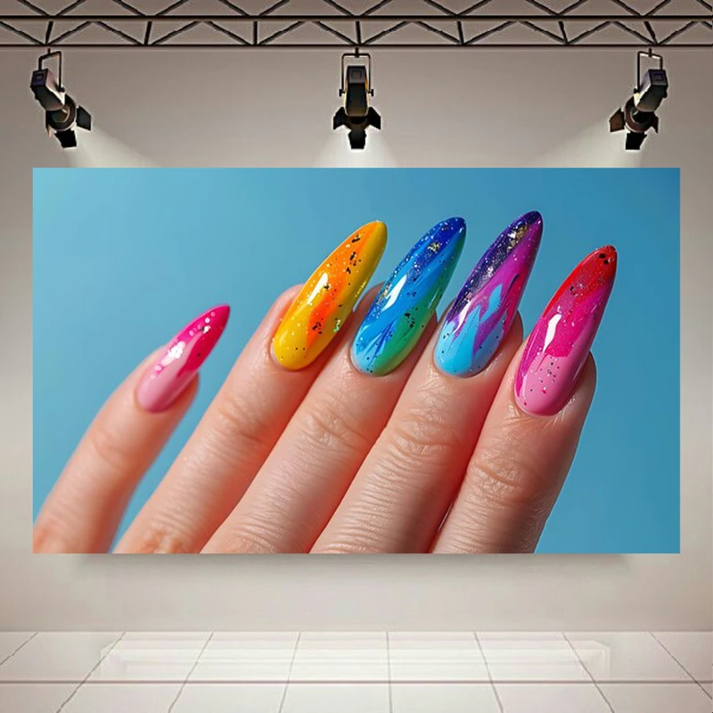 پوستر طرح لاک دیزاین مدل هاله رنگ کد AR303466