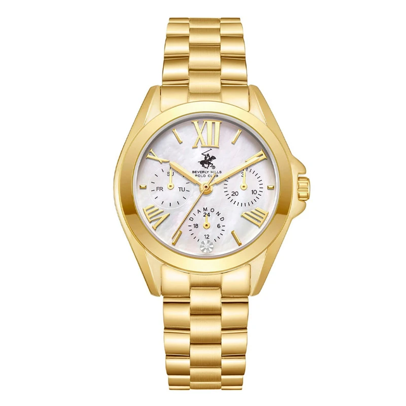 ساعت مچی عقربه‌ای کوارتز زنانه بورلی هیلز پولو کلاب مدل BP3653C.120