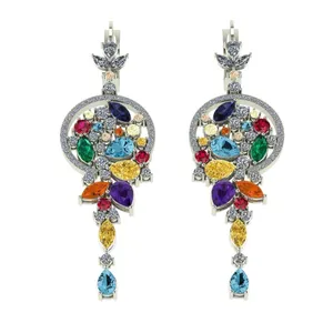 گوشواره طلا اونیکست مدل 1847 Multicolor