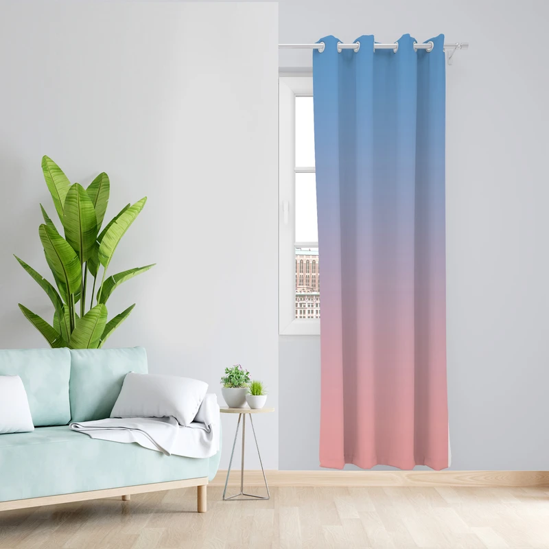 پرده طرح ساده مدل مخمل پانچی کد L 1173R Z سایز 140x200 سانتی متر