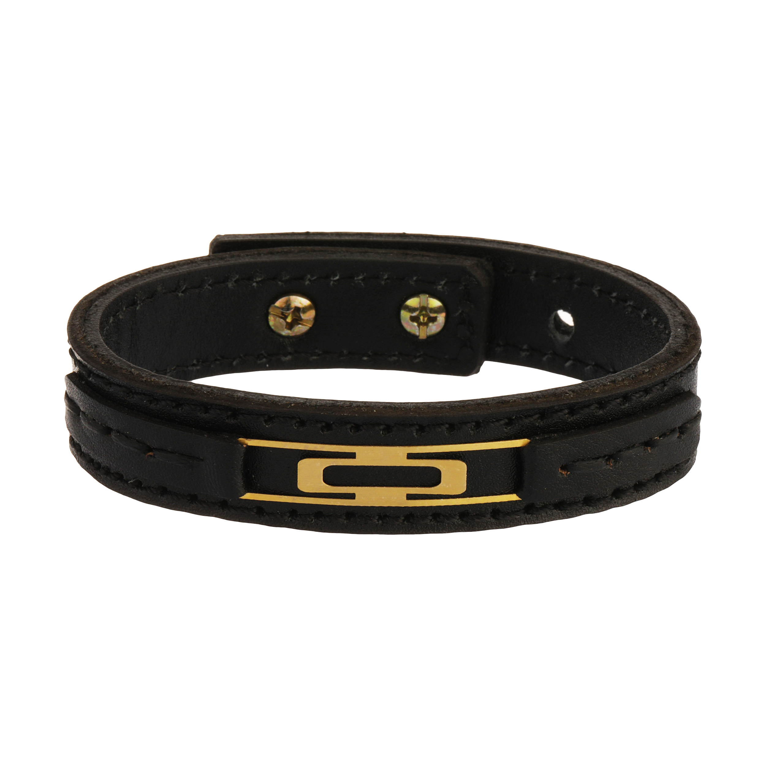 دستبند طلا 18 عیار مردانه میوگلد مدل BRL487