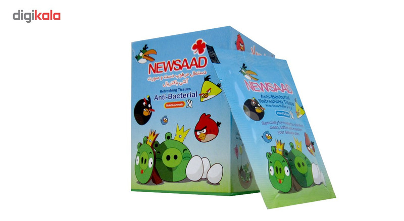 دستمال مرطوب کودک نیوساد مدل Boys بسته 12 عددی