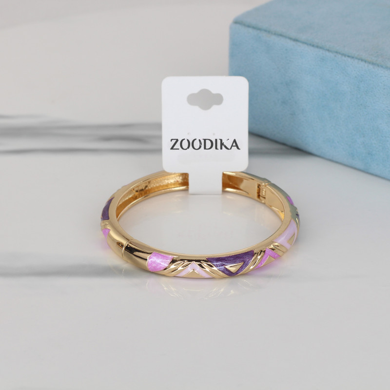 دستبند النگویی زنانه زودیکا مدل میناکاری کد AAD637