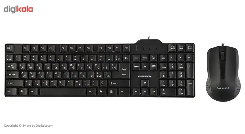 کیبورد و ماوس فراسو مدل FCM-2280 با حروف فارسی