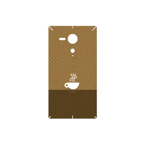 MAHOOT Minimal Cup of Coffee Icon Cover Sticker for Sony Xperia SP