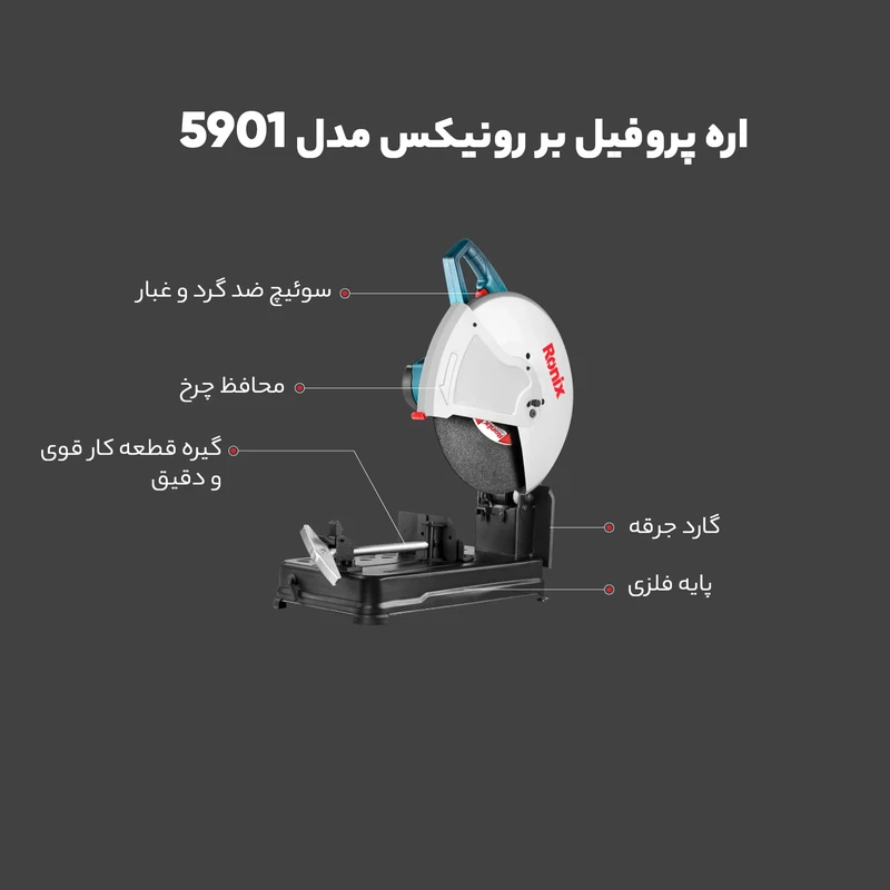 اره پروفیل بر رونیکس مدل 5901 عکس شماره 5