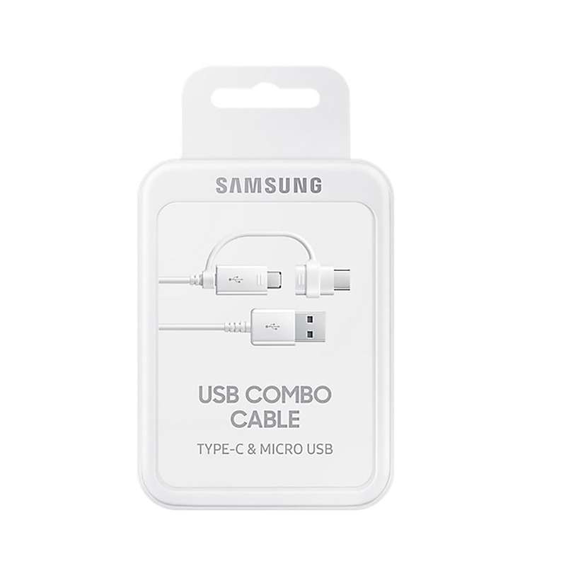 کابل سامسونگ با تبدیل type c و micro usb کابل سامسونگ با تبدیل type c و micro usb