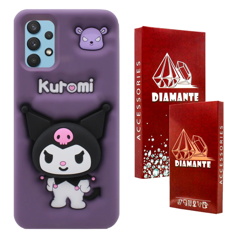 کاور دیامانته مدل Kuromi Rd مناسب برای گوشی موبایل سامسونگ Galaxy A13 4G