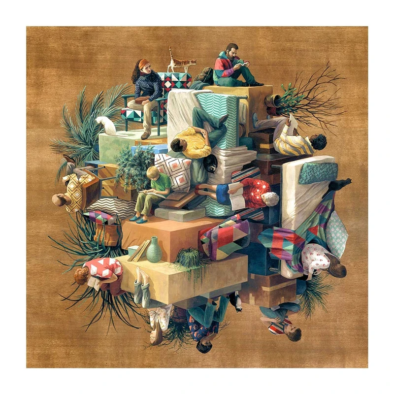 تابلو شاسی لابراتوار سهند طرح 5555 سایز 50x50 سانتی متر