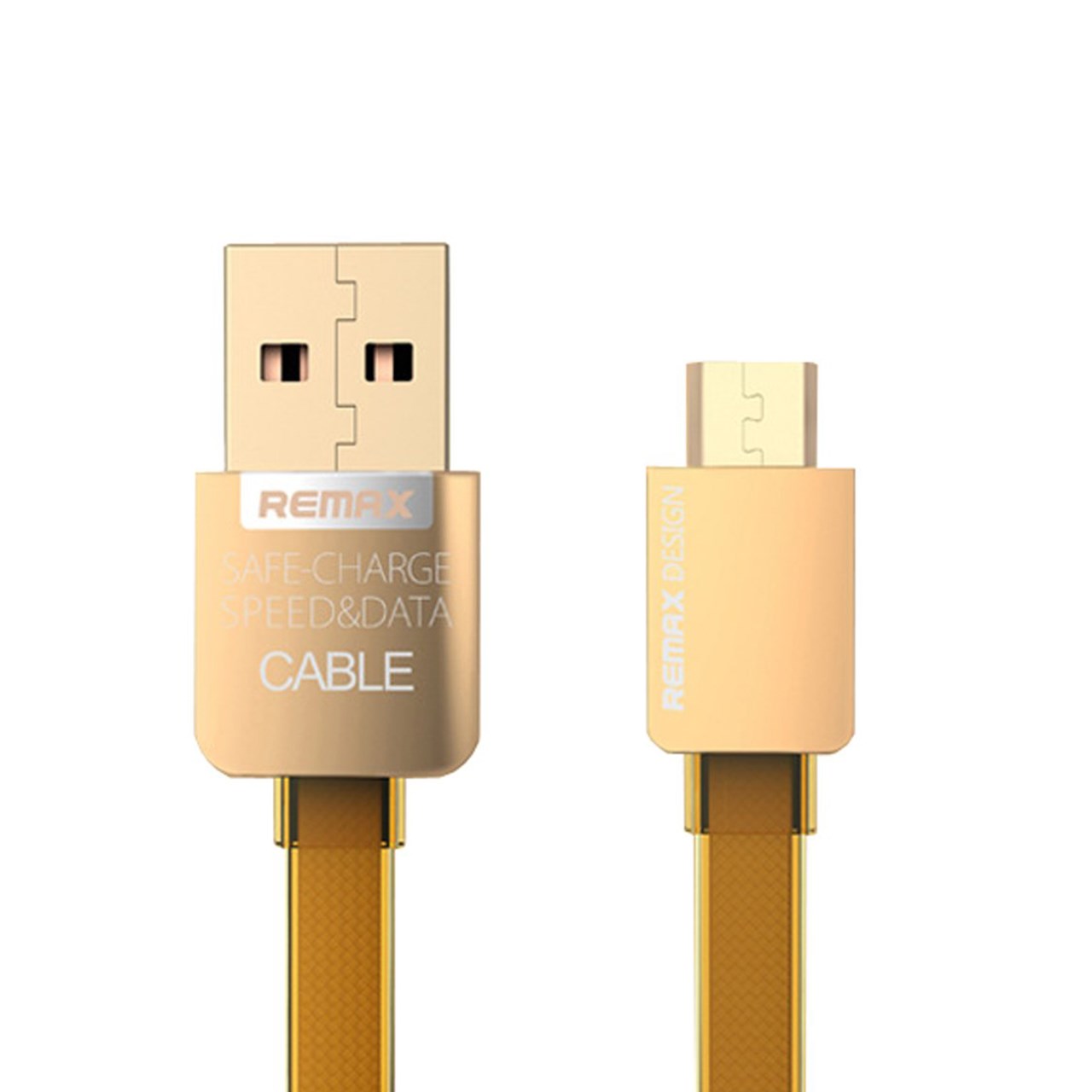 کابل USB به MicroUSB ریمکس مدل Gold Safe and Speed به طول 1متر