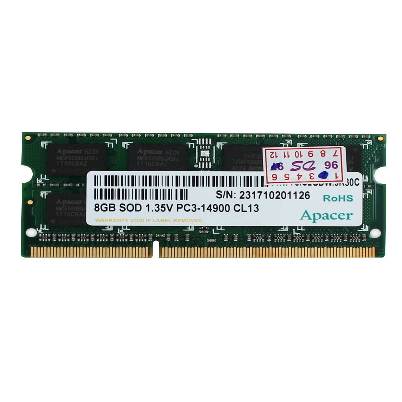 رم لپ تاپ اپیسر مدل DDR3L ، 1866MZ ظرفیت8 گیگابایت