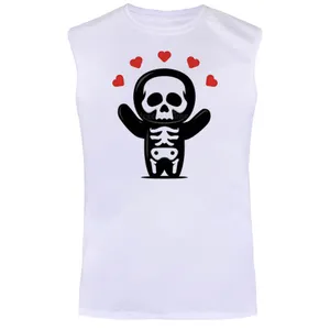 تاپ مردانه مدل skeleton کد BA32 رنگ سفید