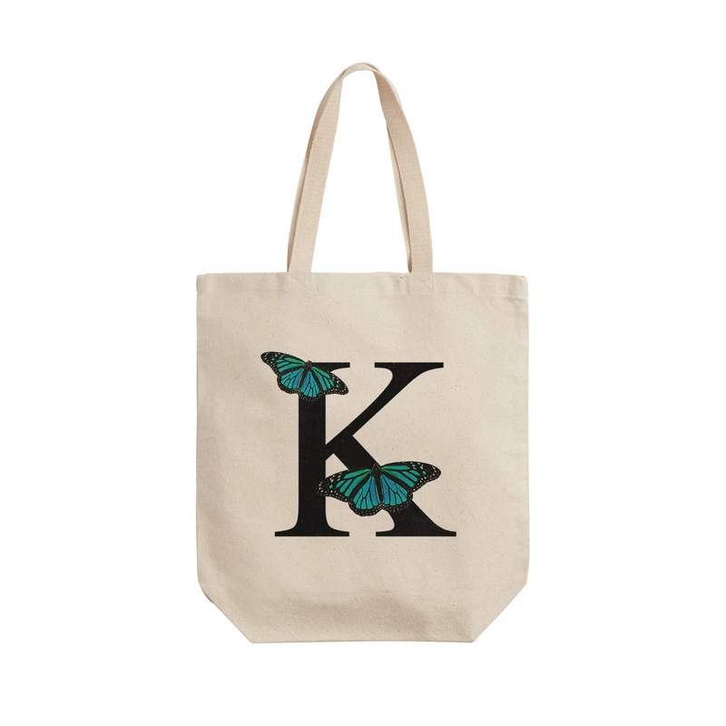 ساک خرید ترمه طراحان ایده مدل حرف K پروانه ای کد cfp3013 - L