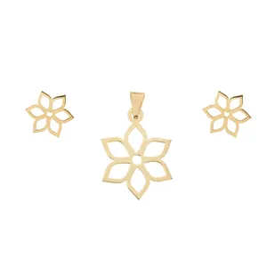 نیم ست طلا 18 عیار ماهک مدل MS0257