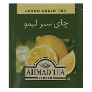 چای سبز کیسه ای احمد با طعم لیمو بسته 25 عددی